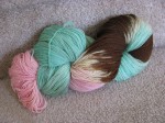 superwash BFL fingering weight wool dyed "Lesley" by Lesleyluu